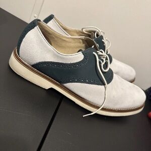 Chaps Fairbanks Size Men’s 10.5 M Stone  & Teal Saddle Casual Shoes